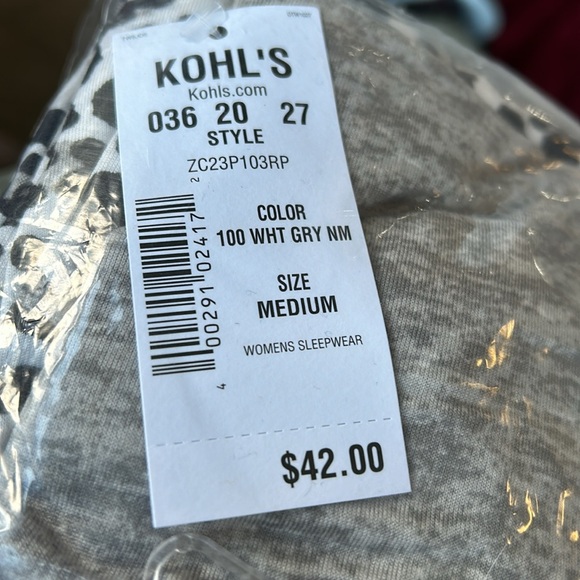 Croft & Barrow 3 pc Pajama Set - Medium - New 🛍️ - Picture 4 of 5